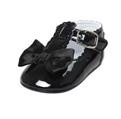 Baby Toddler Girls Patent Bowknot Buckle Strap Shoes. 5 Colours 0M-18M