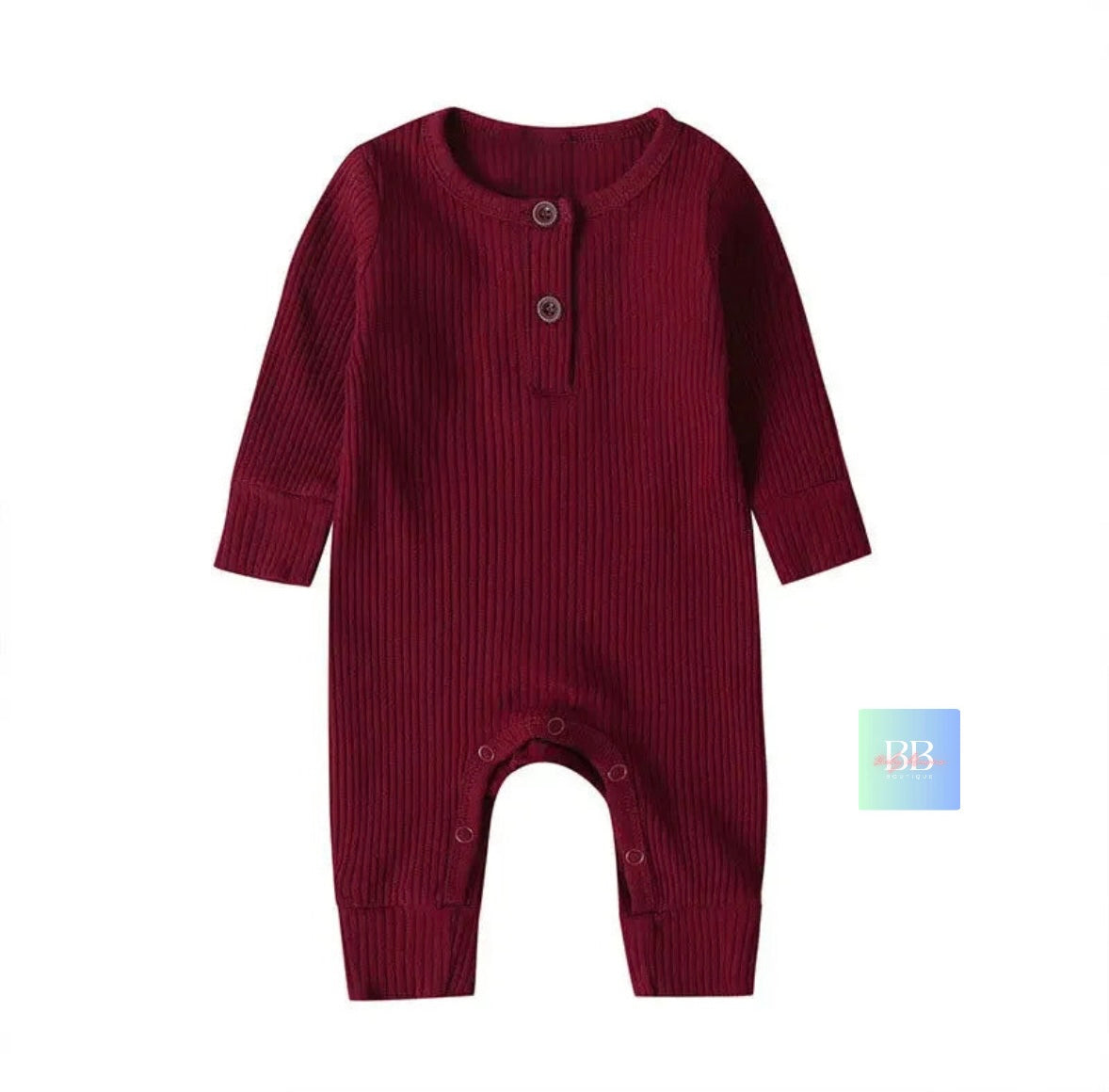 Baby/Toddler Cotton Long Sleeve Romper Playsuit. 7 Colours, 0-18M