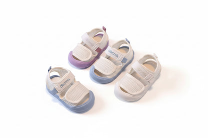 Kids Soft Mesh Velcro Strap Rubber Sole Sandals. 3 Colours EU15-EU25