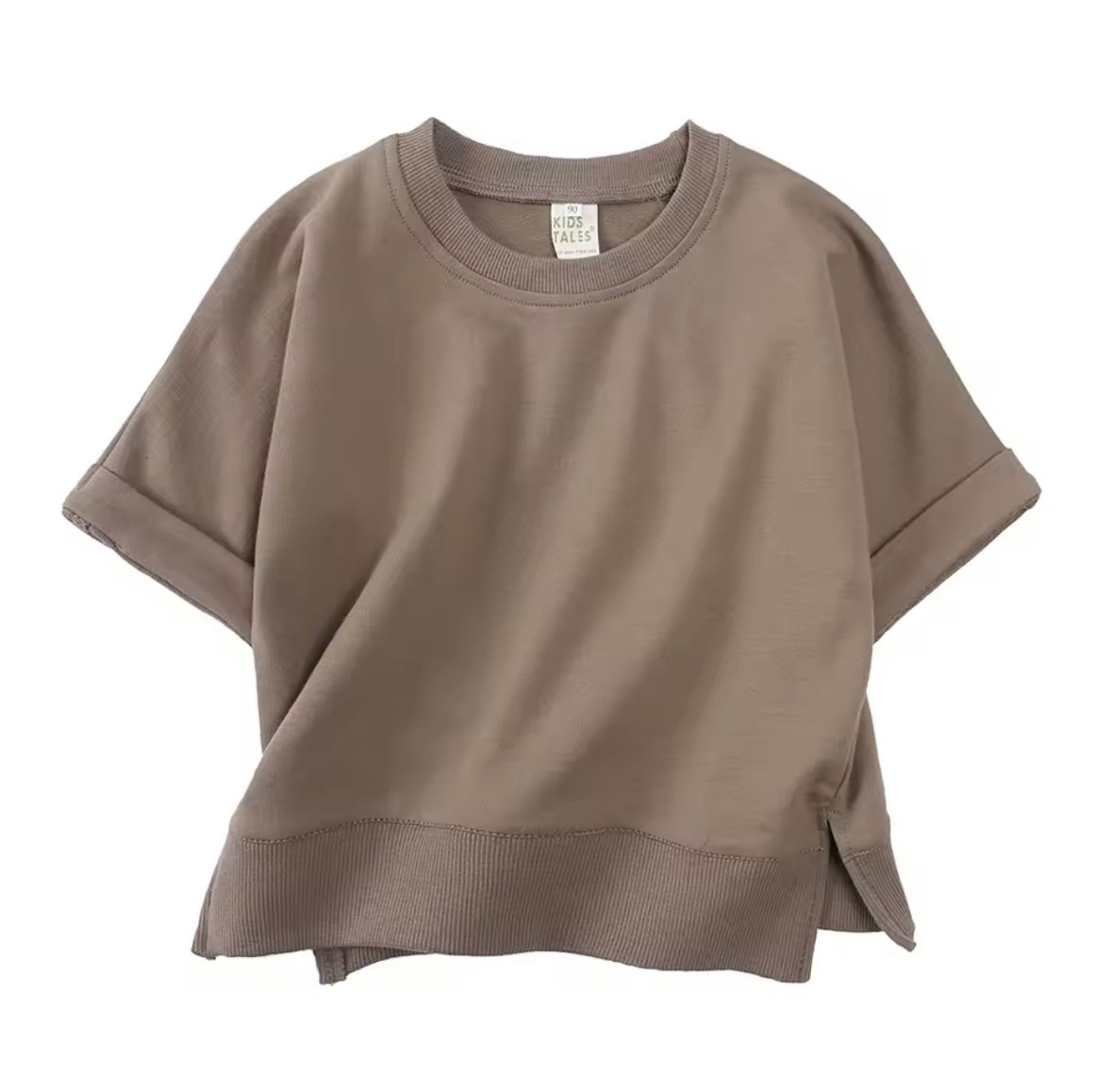 Kids Unisex Lightweight Short Sleeve Sweater & Matching Shorts Set. 6 Colours 12M-7Y