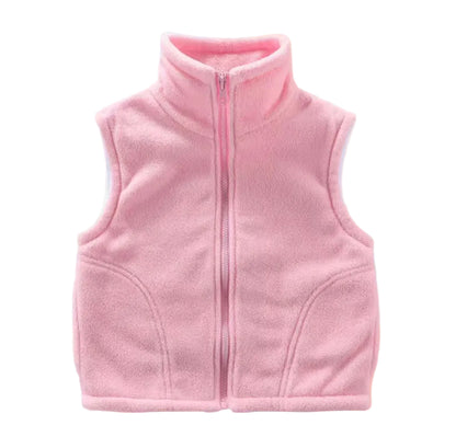 Kids Unisex Fleece BodyWarmer. 14 Colours 3-10Y