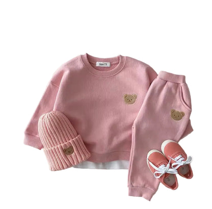 Kids Unisex Casual Sweatshirt & Pants Set. 5 Colours 6M-4Y