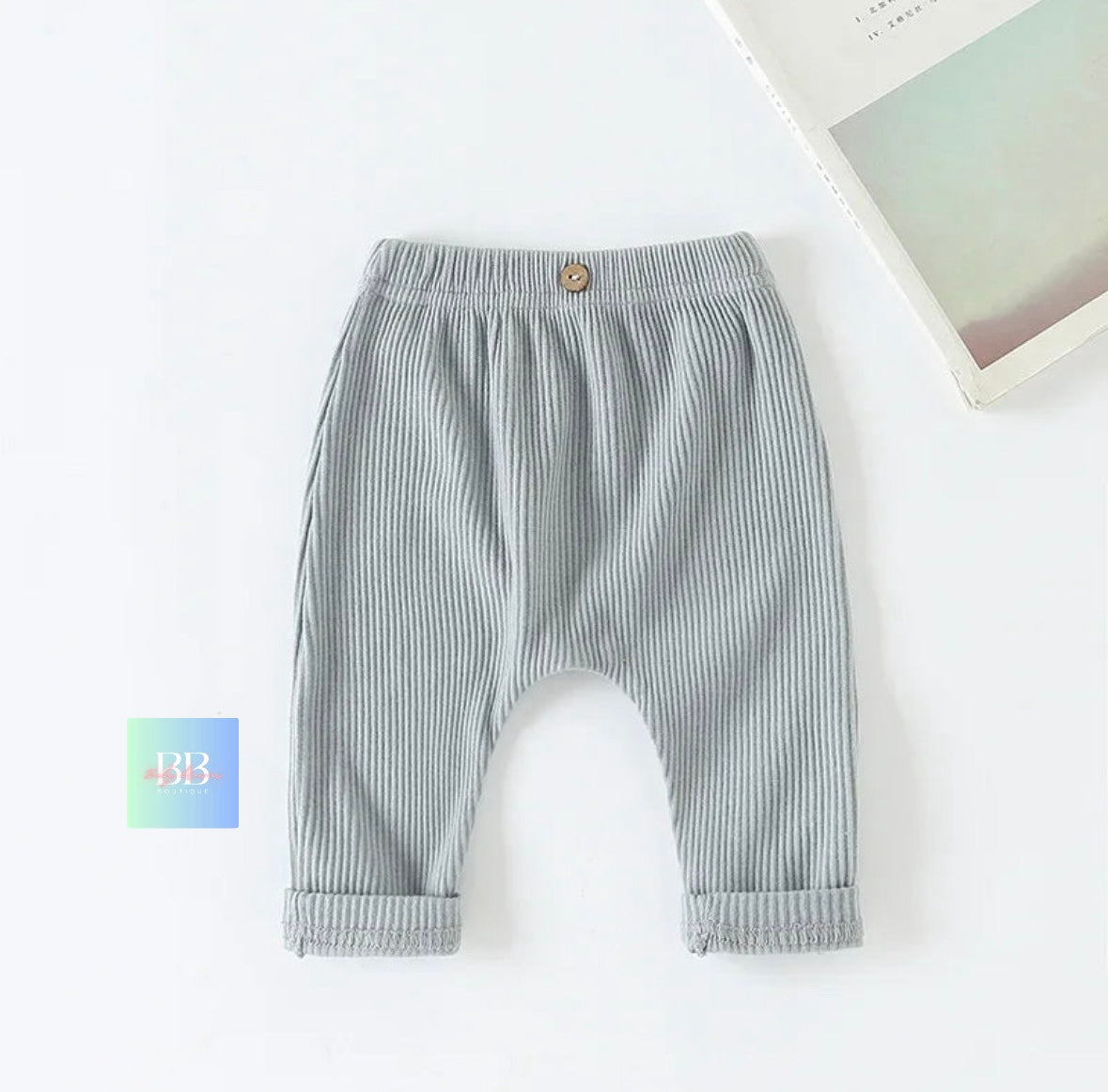 Baby/Toddler Soft Cord Trousers. 6-24M, 5 Colours
