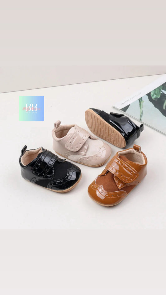 Baby/Toddler Shoes, Soft Anti-Slip Sole with Velcro Strap. 3 colours 0-18M.