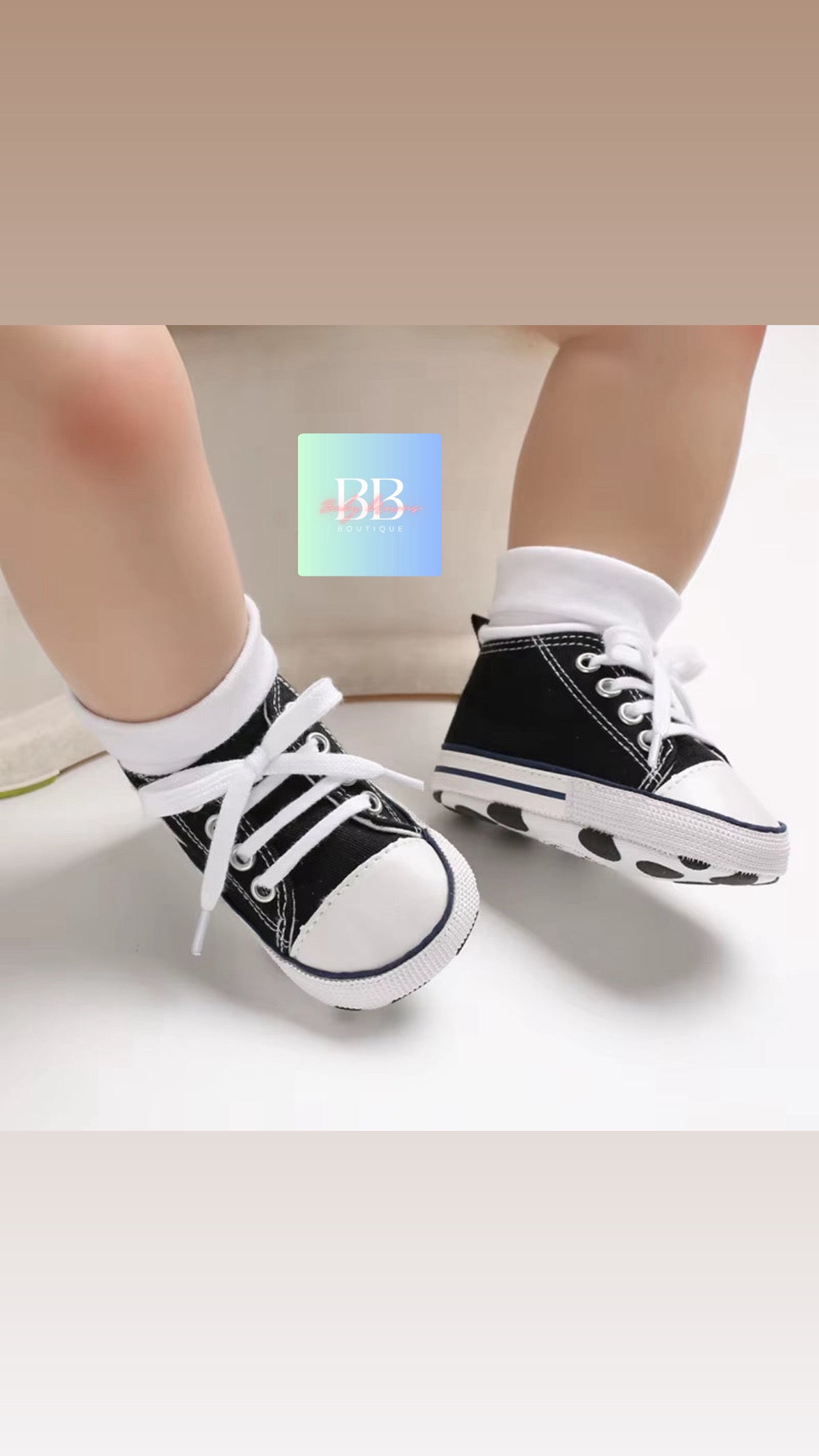 Baby/Toddler Classic Baseball Boots with Laces. 12 colours, 0-18M