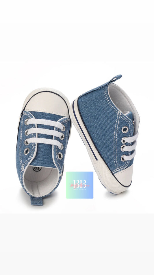 Baby/Toddler Classic Baseball Boots with Laces. 12 colours, 0-18M