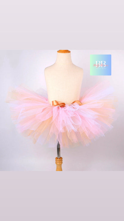Kids Mesh Tutu with Matching Bunny Ears Headband. 3M-14Y