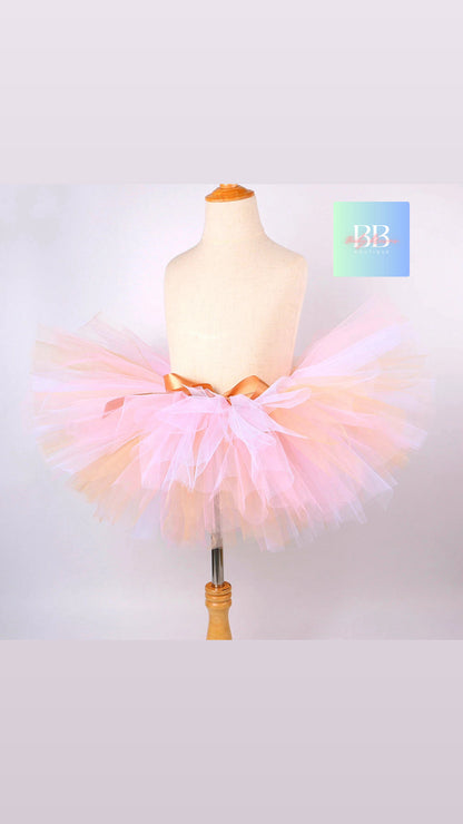 Kids Mesh Tutu with Matching Bunny Ears Headband. 3M-14Y