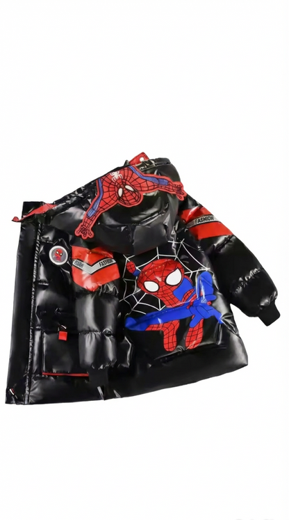 Kids Spider-Man Jacket with Hood. 3 colours, 3-7Y
