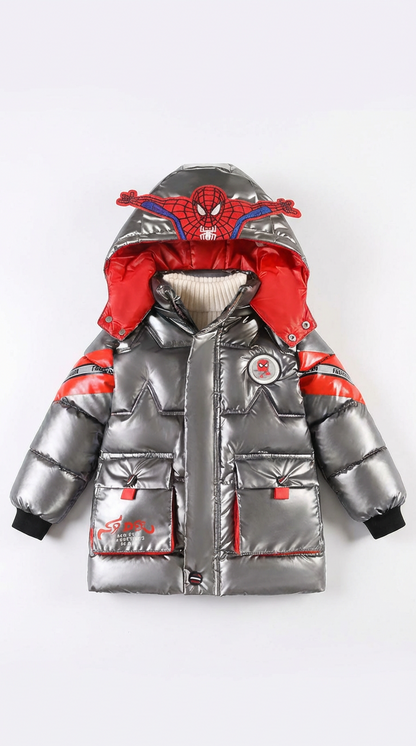 Kids Spider-Man Jacket with Hood. 3 colours, 3-7Y