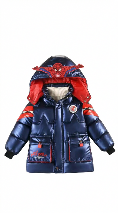 Kids Spider-Man Jacket with Hood. 3 colours, 3-7Y