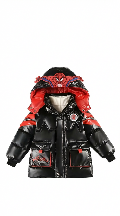 Kids Spider-Man Jacket with Hood. 3 colours, 3-7Y