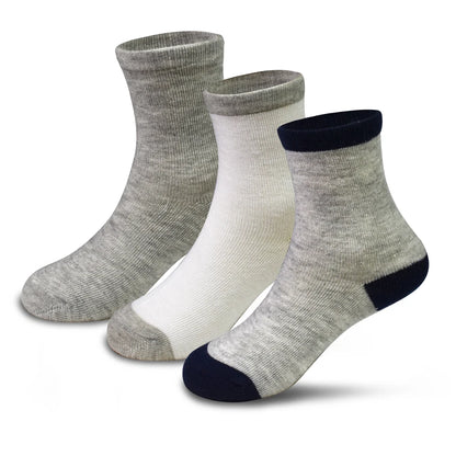 24 Pairs （Boy Toddler Baby Crew Socks （1-14Years Old） Soft Breathable Socks for Toddlers Kids Boys Girls