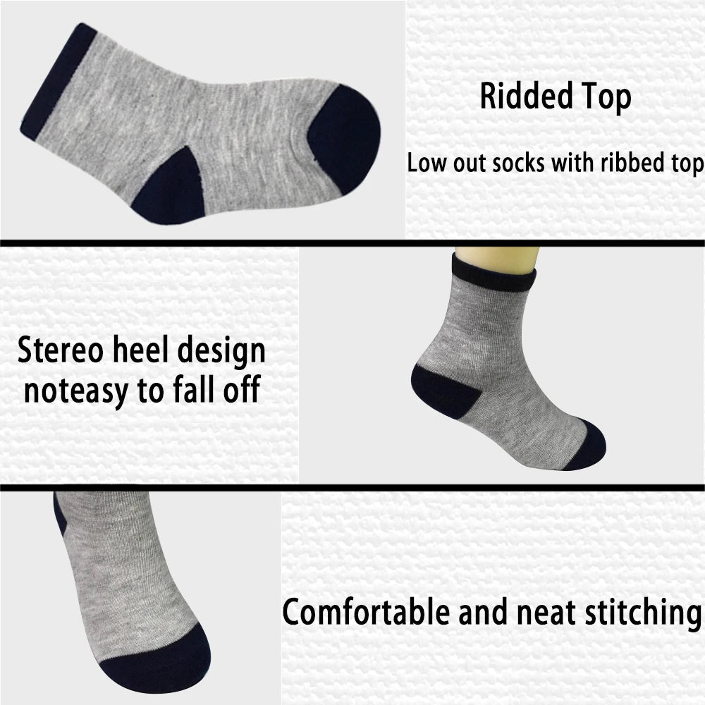 24 Pairs （Boy Toddler Baby Crew Socks （1-14Years Old） Soft Breathable Socks for Toddlers Kids Boys Girls